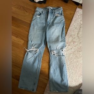Abercrombie 90s straight high ultra high rise